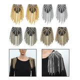 Maxbell Tassel Link Chain Epaulet Stylish Uniform Decor for Proms Party Banquets Aureate