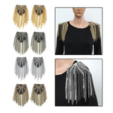 Maxbell Tassel Link Chain Epaulet Stylish Uniform Decor for Proms Party Banquets Aureate