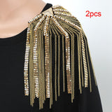 Maxbell Tassel Link Chain Epaulet Stylish Uniform Decor for Proms Party Banquets Aureate