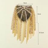 Maxbell Tassel Link Chain Epaulet Stylish Uniform Decor for Proms Party Banquets Aureate