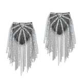 Maxbell Tassel Link Chain Epaulet Stylish Uniform Decor for Proms Party Banquets Argent