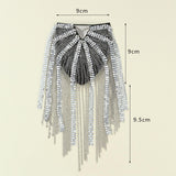 Maxbell Tassel Link Chain Epaulet Stylish Uniform Decor for Proms Party Banquets Argent