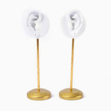 Maxbell Resin Ear Stud Holder Hanger Ear Model Durable for Home Salon Tabletop Left