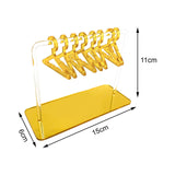 Maxbell Hangers Clear Acrylic Jewelry Display Rack Transparent for Storage Rack Golden