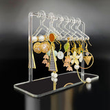 Maxbell Hangers Clear Acrylic Jewelry Display Rack Transparent for Storage Rack Silver