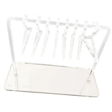 Maxbell Hangers Clear Acrylic Jewelry Display Rack Transparent for Storage Rack Silver