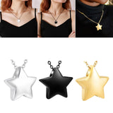 Maxbell Small Star Urn Necklace Memorial Pendant Urn Holder for Pet Perfume Husband Argent