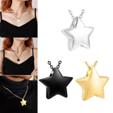 Maxbell Small Star Urn Necklace Memorial Pendant Urn Holder for Pet Perfume Husband Argent