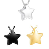 Maxbell Small Star Urn Necklace Memorial Pendant Urn Holder for Pet Perfume Husband Argent