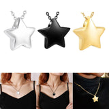 Maxbell Small Star Urn Necklace Memorial Pendant Urn Holder for Pet Perfume Husband Argent