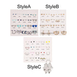 Maxbell Mixed Stud Earrings Set Ornaments Shiny for Women Men Birthday Valentines StyleA