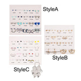 Maxbell Mixed Stud Earrings Set Ornaments Shiny for Women Men Birthday Valentines StyleA