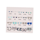 Maxbell Mixed Stud Earrings Set Ornaments Shiny for Women Men Birthday Valentines StyleA