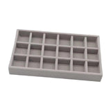 Maxbell Jewelry Earring Organizer Display Tray Grey Size 21x12.3x2.5cm Style A