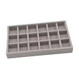 Maxbell Jewelry Earring Organizer Display Tray Grey Size 21x12.3x2.5cm Style A