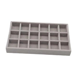 Maxbell Jewelry Earring Organizer Display Tray Grey Size 21x12.3x2.5cm Style A