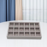 Maxbell Jewelry Earring Organizer Display Tray Grey Size 21x12.3x2.5cm Style A