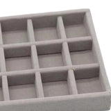 Maxbell Jewelry Earring Organizer Display Tray Grey Size 21x12.3x2.5cm Style A