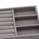 Maxbell Jewelry Earring Organizer Display Tray Grey Size 21x12.3x2.5cm Style C