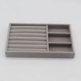 Maxbell Jewelry Earring Organizer Display Tray Grey Size 21x12.3x2.5cm Style C