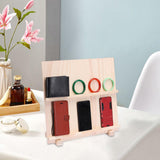 Maxbell Earring Display Stand with Base Portable Card Display Stand Holder 2 layers