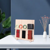 Maxbell Earring Display Stand with Base Portable Card Display Stand Holder 2 layers