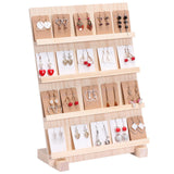 Maxbell Earring Display Stand with Base Portable Card Display Stand Holder 4 layers