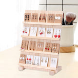 Maxbell Earring Display Stand with Base Portable Card Display Stand Holder 4 layers