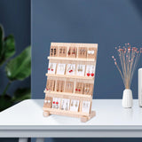 Maxbell Earring Display Stand with Base Portable Card Display Stand Holder 4 layers