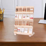 Maxbell Earring Display Stand with Base Portable Card Display Stand Holder 4 layers