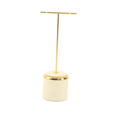 Maxbell Jewelry Display Stand with Base Hanging Necklace Holder for Home Decoration Beige