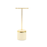 Maxbell Jewelry Display Stand with Base Hanging Necklace Holder for Home Decoration Beige