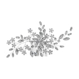 Maxbell Rhinestone Bridal Hair Comb Hair Accessories for Bridesmaids Wedding Girls Argent