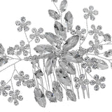 Maxbell Rhinestone Bridal Hair Comb Hair Accessories for Bridesmaids Wedding Girls Argent