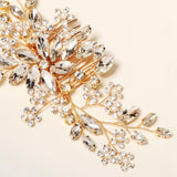 Maxbell Rhinestone Bridal Hair Comb Hair Accessories for Bridesmaids Wedding Girls Aureate