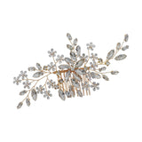Maxbell Rhinestone Bridal Hair Comb Hair Accessories for Bridesmaids Wedding Girls Aureate
