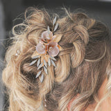 Maxbell Wedding Flower Hair Combs Set Bridesmaids Headpiece Handmade Bridal Headband
