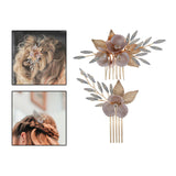 Maxbell Wedding Flower Hair Combs Set Bridesmaids Headpiece Handmade Bridal Headband