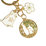 Maxbell Cute Animal Keychain Flower Pendant Creative for Car key Purse Wallet