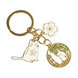 Maxbell Cute Animal Keychain Flower Pendant Creative for Car key Purse Wallet