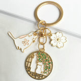 Maxbell Cute Animal Keychain Flower Pendant Creative for Car key Purse Wallet