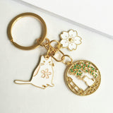 Maxbell Cute Animal Keychain Flower Pendant Creative for Car key Purse Wallet