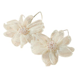 Maxbell Large Flowers Dangle Tassel Jewelry Stylish for Wedding Banquet Graduation