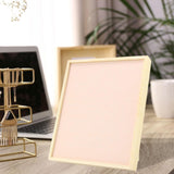 Maxbell Wooden rings Holder Display Stand Jewelry Box Inserts Foldable Freestanding Beige