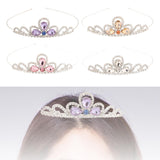 Maxbell Hairband Tiaras Headdress Decorative Accessories Gift for Girls Fairy Prom Violet