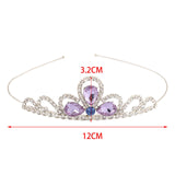 Maxbell Hairband Tiaras Headdress Decorative Accessories Gift for Girls Fairy Prom Violet