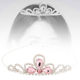 Maxbell Hairband Tiaras Headdress Decorative Accessories Gift for Girls Fairy Prom Pink