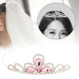 Maxbell Hairband Tiaras Headdress Decorative Accessories Gift for Girls Fairy Prom Pink