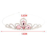 Maxbell Hairband Tiaras Headdress Decorative Accessories Gift for Girls Fairy Prom Pink