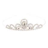 Maxbell Hairband Tiaras Headdress Decorative Accessories Gift for Girls Fairy Prom White